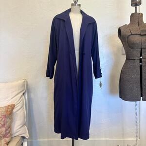London Fog Women's  8 Petite Coat Amethyst Pea Coat Vintage Longlinne